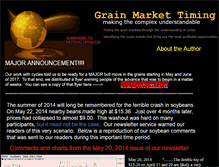 Tablet Screenshot of grainmarkettiming.com